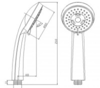 Pară de duș Frap F01 imaginea #5 — magazin online Desire.md