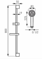 Set pentru duș Ferro N300 A-LB imaginea #2 — magazin online Desire.md