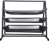 Лоток горизонтальный Deli Quali 3 Levels Black Mesh фото №2 — интернет-магазин Desire.md