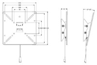 Suport TV Multibrackets M Vesa Wallmount Tilt 200 imaginea #4 — magazin online Desire.md