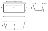 Cadă de baie Polimat Lea 170x80 (13307) imaginea #4 — magazin online Desire.md