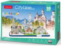 3D пазл-конструктор Cubic Fun City Line Bavaria (MC267h)