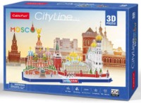 3D пазл-конструктор Cubic Fun City line Moscow (MC266h) фото №4 — интернет-магазин Desire.md