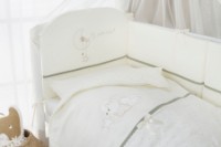 Lenjerie de pat pentru copii Perina Le petit bebe (PB3-01.1) Milky Olive