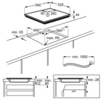 Plită incorporabilă cu inducție Electrolux EIT61443B imaginea #3 — magazin online Desire.md