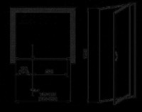 Ușă de duș Aquaform Nigra 900x1850 (092111P) imaginea #2 — magazin online Desire.md