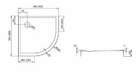 Душевой поддон Aquaform Plus 550 (06918)