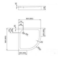 Душевой поддон Aquaform Standard (05499P) фото №2 — интернет-магазин Desire.md