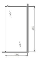 Paravan de duș Aquaform Soul 1200x2000 (010101P) imaginea #2 — magazin online Desire.md