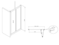 Ușă de duș Roca Bifold 90x195 (AMP1909012M) imaginea #3 — magazin online Desire.md