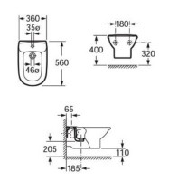 Биде Roca Giralda (A357465000) фото №3 — интернет-магазин Desire.md