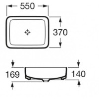 Умывальник Roca Inspira Soft Round (327534) фото №2 — интернет-магазин Desire.md