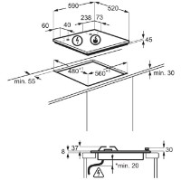 Plită incorporabilă cu gaz Zanussi ZGO68410BA imaginea #5 — magazin online Desire.md
