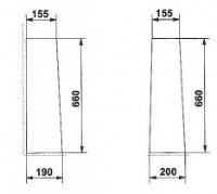 Piedestal lavoar Hybner Bella/Klaudia (2511) imaginea #3 — magazin online Desire.md