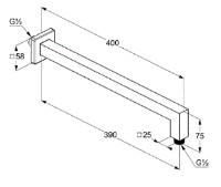 Dază de duș Kludi A-QA DN15 (6654405-00) imaginea #2 — magazin online Desire.md