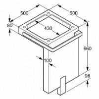 Шкаф под умывальник Kludi Esprit (56LS542) фото №2 — интернет-магазин Desire.md