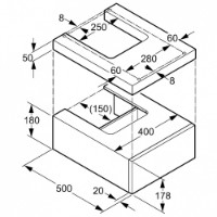 Шкаф под умывальник Kludi Esprit (56S0443) фото №2 — интернет-магазин Desire.md