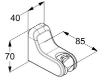 Душевой держатель Kludi Freshline (6455205-00) фото №2 — интернет-магазин Desire.md