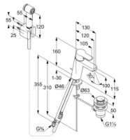 Смеситель для умывальника Kludi Pure & Easy (372590565) фото №3 — интернет-магазин Desire.md