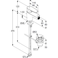 Смеситель для биде Kludi Pure & Solid (342160575) фото №2 — интернет-магазин Desire.md