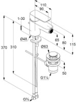 Baterie pentru bideu Kludi Pure & Style (402160575) imaginea #2 — magazin online Desire.md