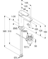 Смеситель для умывальника Kludi Pure & Style (402900575) фото №3 — интернет-магазин Desire.md