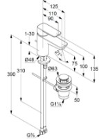 Смеситель для умывальника Kludi Pure & Style (403820575) фото №2 — интернет-магазин Desire.md