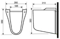 Пьедестал для умывальника Kolo Nova Top (67100) фото №2 — интернет-магазин Desire.md