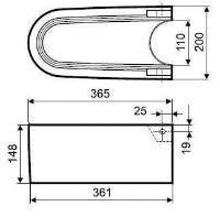 Пьедестал для умывальника Kolo Quatro (K67100) фото №3 — интернет-магазин Desire.md