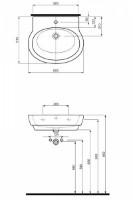 Умывальник Kolo Varius (K31160) фото №2 — интернет-магазин Desire.md