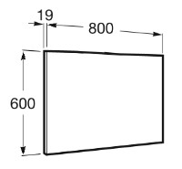 Oglindă baie Roca Victoria Basic (A812328406) imaginea #2 — magazin online Desire.md