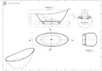 Ванна Polimat Brecoro Eclipse 1870x790 freestanding (13482) фото №4 — интернет-магазин Desire.md