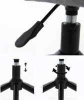 Scaun de birou Deco BX-3030 Black/Yellow imaginea #4 — magazin online Desire.md