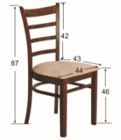 Scaun Evelin Coco Chocolate F-789 Brown imaginea #3 — magazin online Desire.md