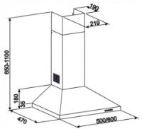 Вытяжка Tornado Sigma 700 (60) LED Black фото №5 — интернет-магазин Desire.md