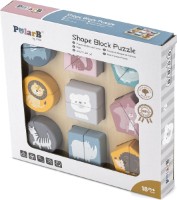 Пазл Viga 18 Shape Block Puzzle Wild Animals (44012) фото №2 — интернет-магазин Desire.md