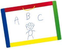 Tablă pentru desen Viga Magnetic Black & White Board (56203) imaginea #2 — magazin online Desire.md