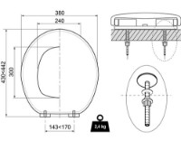 Capac de toaletă Wirquin Termodur (20718118) imaginea #2 — magazin online Desire.md