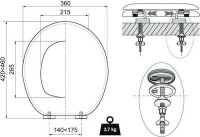 Capac de toaletă Wirquin Trendy Natur (20717970) imaginea #2 — magazin online Desire.md