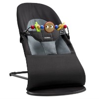 Șezlong pentru bebeluși BabyBjorn Balance Soft Black/Grey (605001A)
