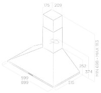 Hota Elica Tamaya Rail ANBR/A/60 (PRF0057590B) imaginea #3 — magazin online Desire.md
