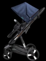 Carucior Bebumi Space Black Eco 2in1 Navy Blue imaginea #2 — magazin online Desire.md