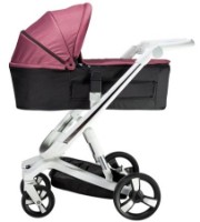 Carucior Bebumi Space White Eco 2in1 Cabardine Pink imaginea #1 — magazin online Desire.md
