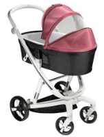 Carucior Bebumi Space White Eco 2in1 Cabardine Pink imaginea #2 — magazin online Desire.md