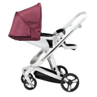 Carucior Bebumi Space White Eco 2in1 Cabardine Pink imaginea #5 — magazin online Desire.md