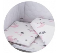 Lenjerie de pat pentru copii Chipolino Pink Moon (KOSCLOSET05WP)