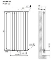 Радиатор Radex Orion-S HB-R345S202 (544x1838) фото №2 — интернет-магазин Desire.md