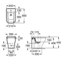 Биде Roca Gap (A357474000) фото №2 — интернет-магазин Desire.md