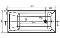 Cadă de baie Cersanit Blissa 150 (S301-138)+Suport imaginea #4 — magazin online Desire.md