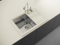 Кухонная мойка Florentina Combi 650 Sand (21.390.B0650.107) фото №2 — интернет-магазин Desire.md